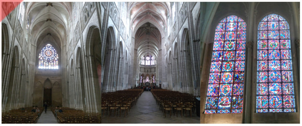 Auxerre-Kathedrale-Ansicht-innen-Fassade-geplant-gebaut-Damals-Jetzt