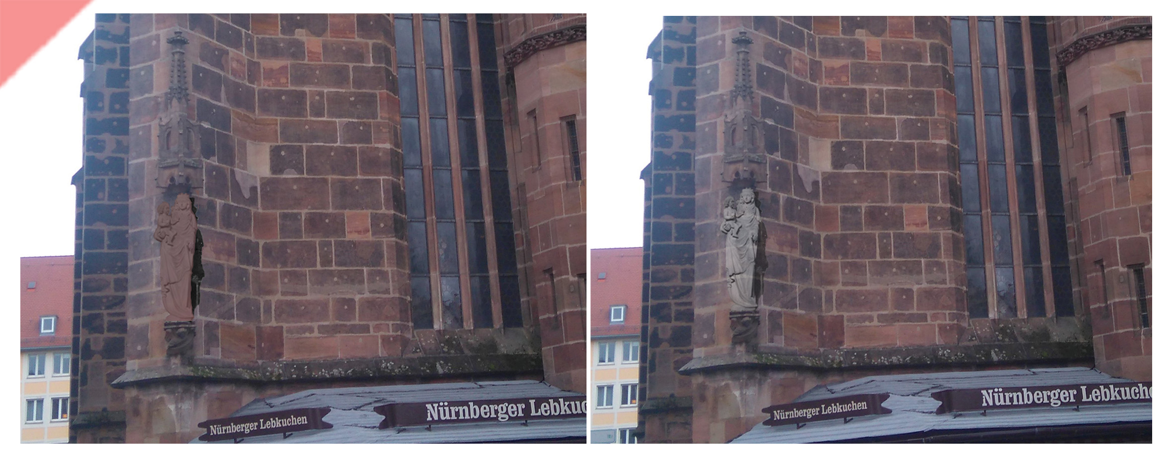 Frauenkirche-Liebfrauenkirche-Nürnberg-Maria-Jesuskind-Nordwest-Ecke