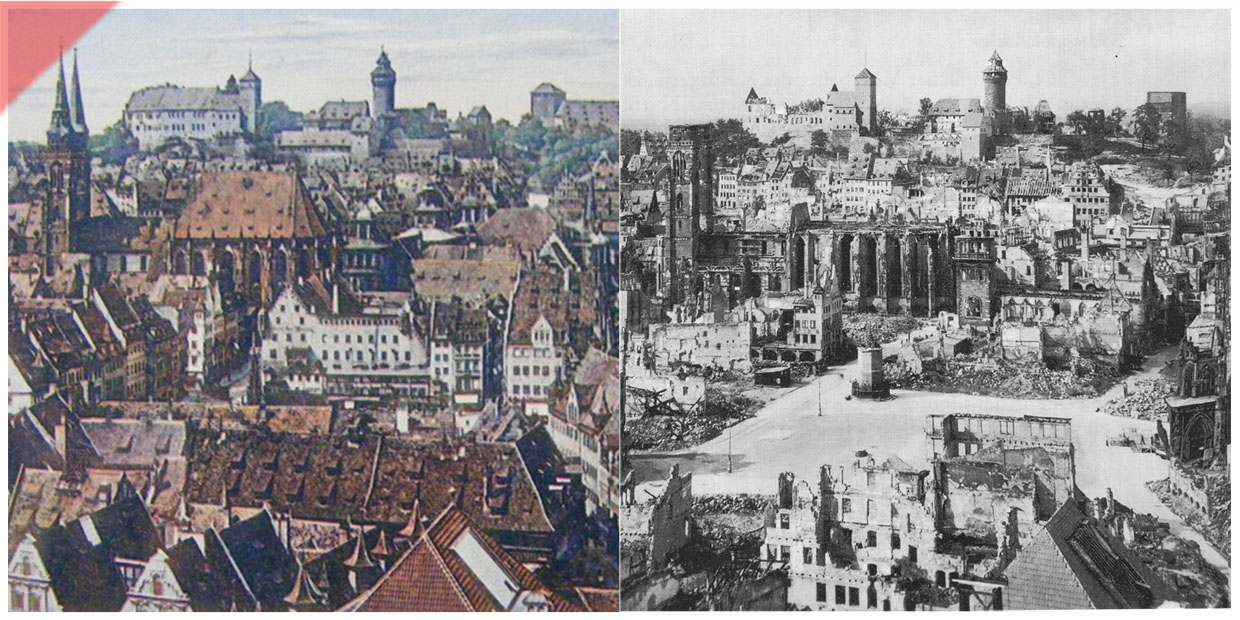 Vermaechtnis-Zerstoerung-Wiederaufbau-Nuernberger-Altstadt-Damals-Jetzt-Vergleich_1939-1945-2023